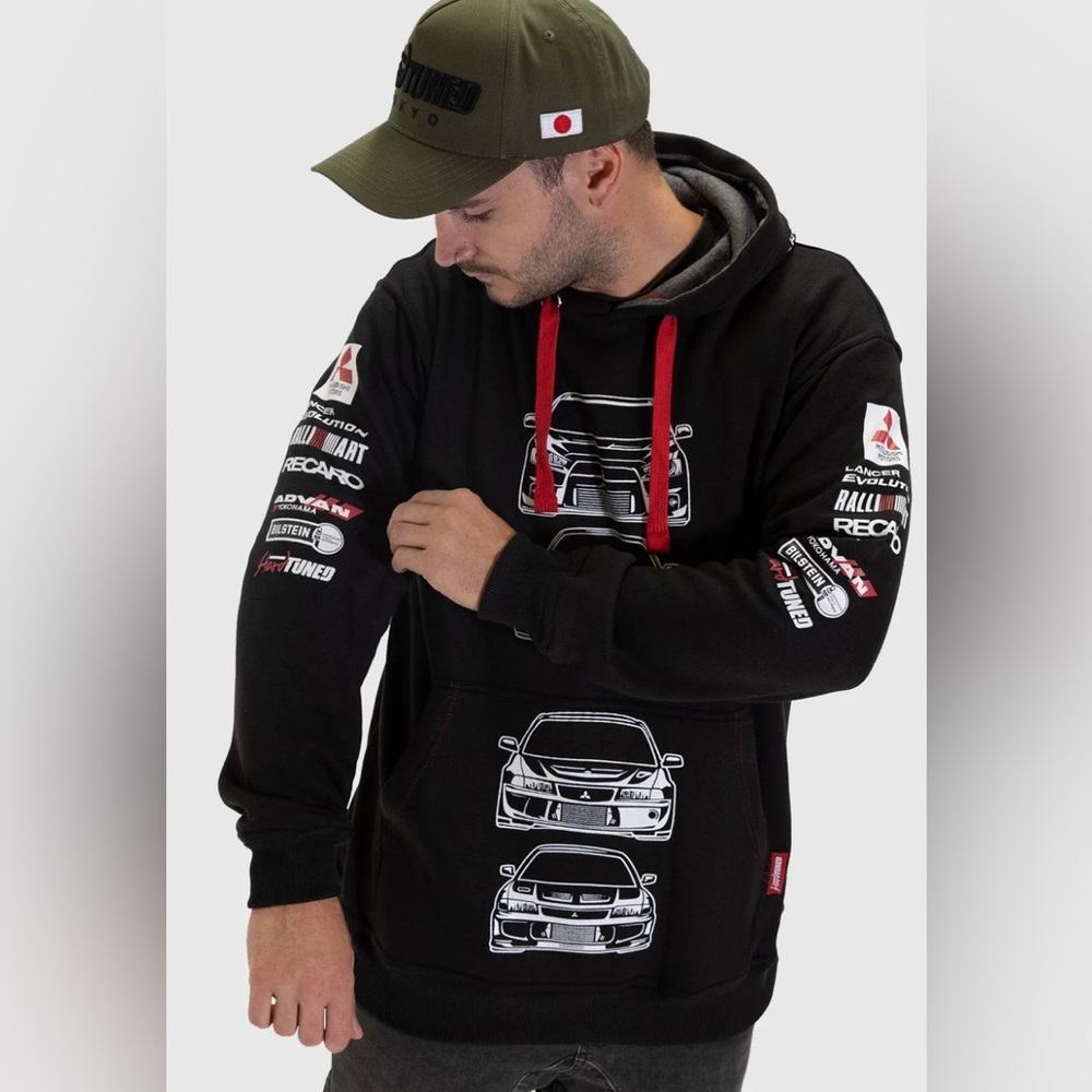 HardTuned | Men’s | Mitsubishi | Evolution |Pullover | Hoodie | Size Medium